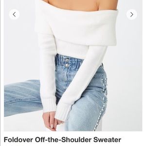 Off shoulder sweater